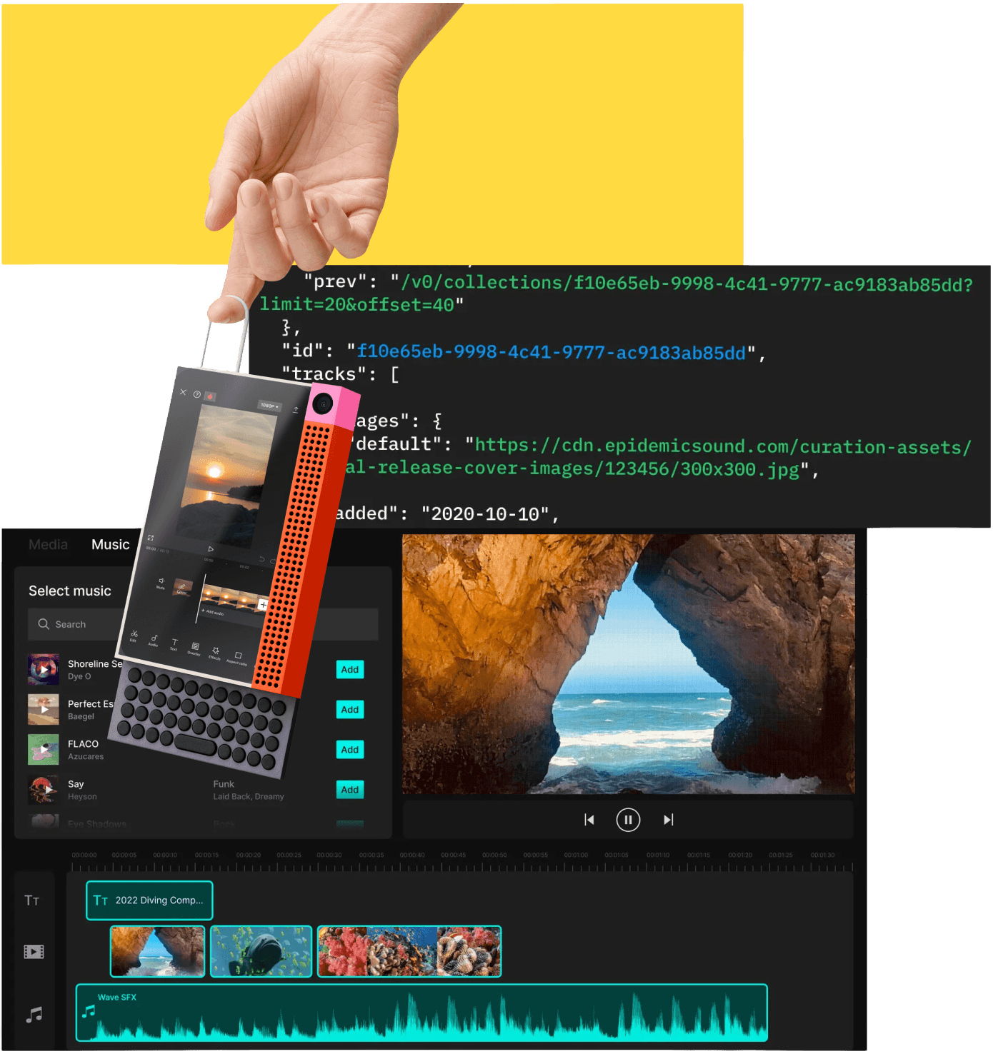 The Epidemic Sound experience across desktop, web and mobile apps
